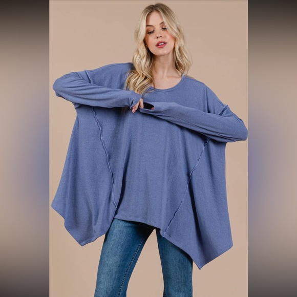 Fabulous Asymmetrical Long Sleeve top - Picture 2 of 6